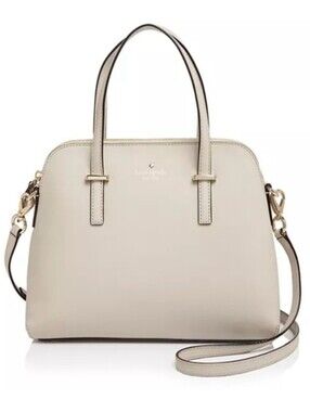 💅 Kate Spade Cedar Street Maise Satchel Purse - Cream / Taupe